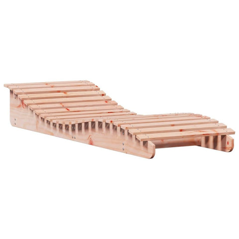 vidaXL Sun Lounger Patio Outdoor Chaise Lounge Chair Daybed - Solid Wood Douglas - Brown - Ergonomic S-Shape - Slatted Design - Poolside Patio Deck Garden Furniture