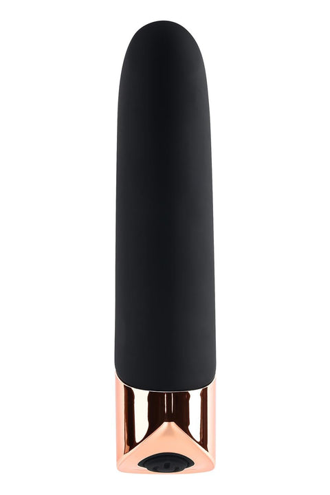 Gender X - The Gold Standard - Rechargeable Silicone Bullet - Black/Rose Gold
