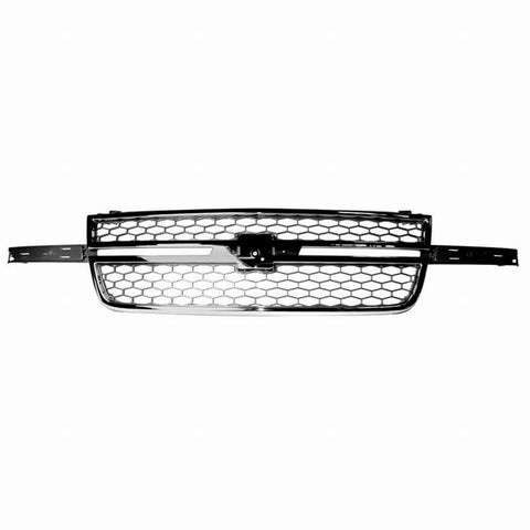 For Chevy Silverado 1500 Classic 2007 Grille | Mat Gray | w/Chrome FRame | GM1200546 | 12335956