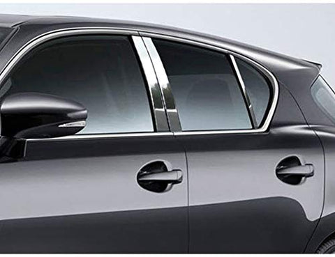 QAA is Compatible with 2011-2017 Lexus CT 6 Piece Stainless Pillar Post Trim PP11196
