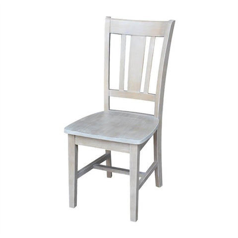 IC INTERNATIONAL CONCEPTS San Remo Splatback Chair in Washed Gray Taupe