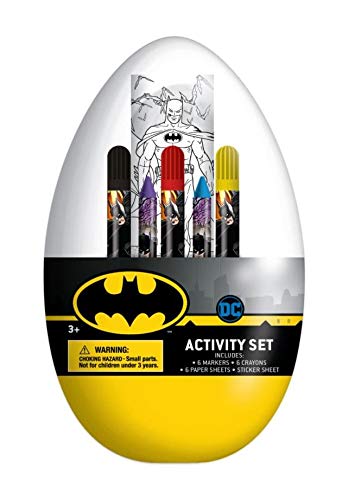 Batman DC Activity Egg Craft Kit | Coloring Pages | Stickers | Markers | Crayons