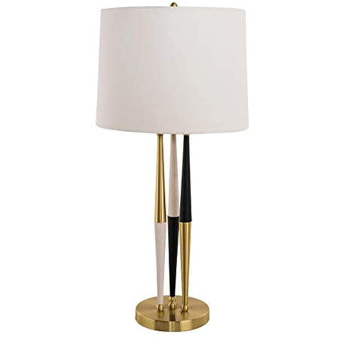 Design Living NA Nancy Table Lamp in Gold, White, & Black Finish