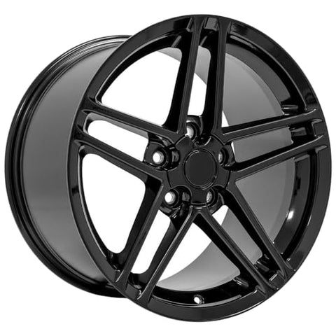 OE Wheels LLC CV07A-18095-5475-56B Black Wheel Painted (18 x 9.5 inches /5 x 120 mm, 56 mm Offset)