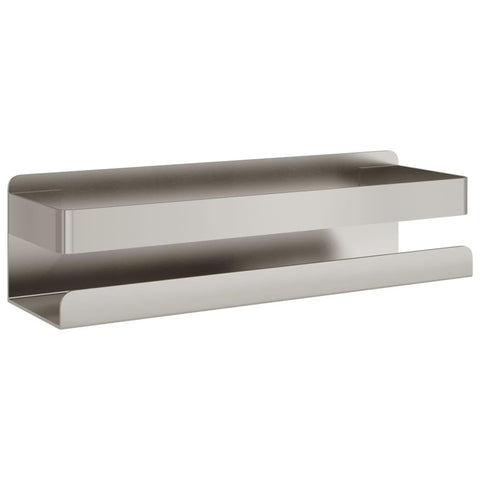 vidaXL Shower Shelf, Wall Mounted Shower Caddy, Shower Wall Shelf for Bathroom, Storage Soap Rack for Shower, Brushed 304 Stainless Steel