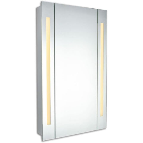 Elegant Decor Elixir Rectangle Medicine Storage Mirror Cabinet with 20W LED Lighting Bars