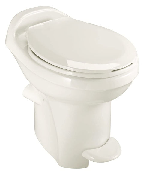 Thetford Aqua-Magic Style Plus High Profile Gravity RV Toilet with Ceramic Bowl, Bone