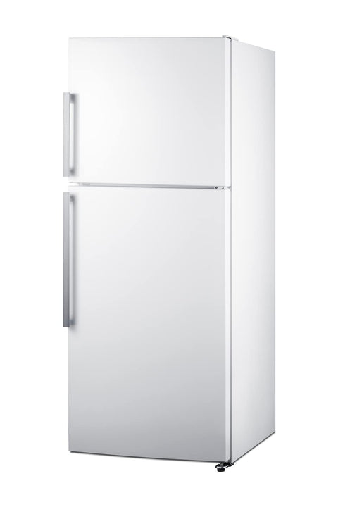 ENERGY STAR certified counter depth refrigerator-freezer with stainless steel doors platinum cabinet and icemaker