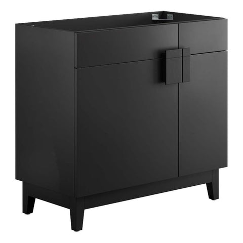 Modway EEI-6400-BLK Miles 36” Bathroom Vanity Cabinet (Sink Basin Not Included), Black