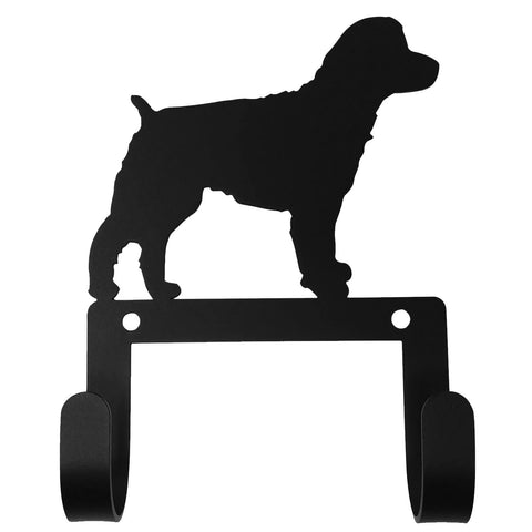 Village Wrought Iron Cockapoo Dog Leash & Collar Wall Hook