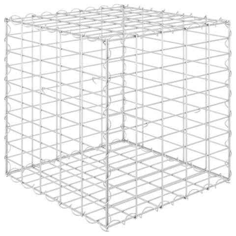 vidaXL Cube Gabion Raised Bed, Steel Wire Gabion Baskets for Outdoor, Metal Gabion Planter for Stones, Rustproof and Weather-Resistant, 19.7"x19.7"x19.7"