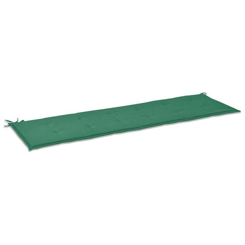 vidaXL Garden Bench Cushion - Comfortable 70.9"x19.7"x1.2" Foam Fiber Filled Cushion with Oxford Polyester Fabric in Green for Outdoor Use