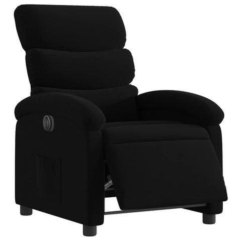 vidaXL Electric Recliner Chair Black 100% Polyester, Metal, Plywood Medium