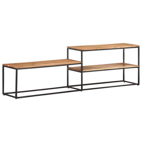vidaXL TV Cabinet Natural Solid Acacia Wood Medium TV Cabinet