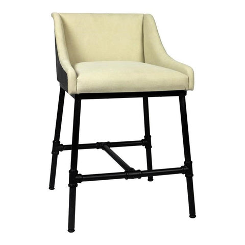 Moti Aliso Morgan 31" Adjustable Fabric Dining/Bar/Counter Chair in Natural