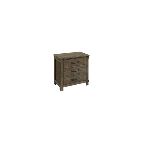 Picket House Furnishings Jack 2-Drawer Nightstand/USB Ports in Walnut Distressed