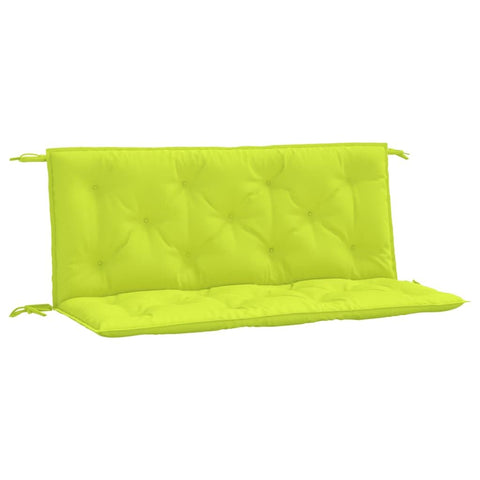 vidaXL Garden Bench Cushions Set of 2 - Bright Green, Water- Oxford Fabric, Soft Hollow Fiber Filling, 47.2"x19.7"x2.8"