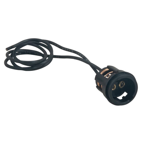 Perko 0024DP1 Double Contact Bayonet Light Socket - Black