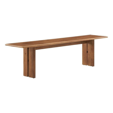 Modway EEI-6345-WAL Amistad 72" Wood Bench, Walnut