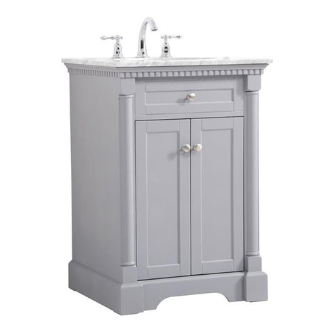 Elegant Decor Indoor Modern Under Sink Bathroom Fixtures Storage Organizer Cabinet 30 inch Single Bathroom Vanity - Natural Oak