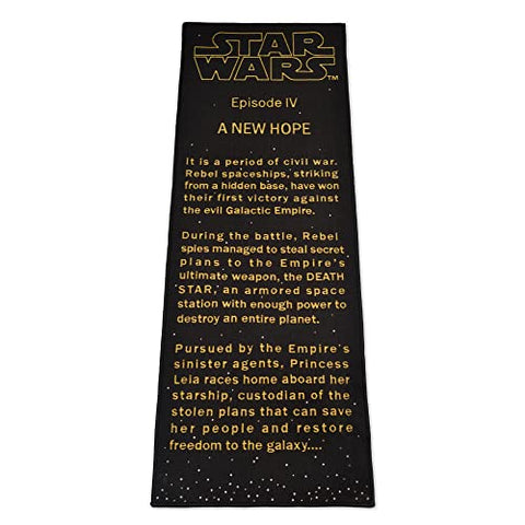 Ukonic Star Wars: A New Hope Title Crawl Printed Area Rug | Indoor Floor Mat, Accent Rugs for Living Room and Bedroom, Home Decor for Kids Playroom | Lucasfilm Gifts and Collectibles | 26 x 77 Inches