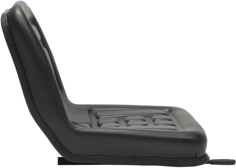 vidaXL Universal Tractor Seat - Black, Steel Frame, PVC Upholstery - Comfort, Adjustable Positioning, Drain Hole, Durable & Easy to Install - Fits Most Tractor Models.