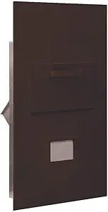 Salsbury Industries 3600C6-ZRU Collection Unit for 6 Door High 4B-Plus Units Rear Loading USPS Access Mailbox, Bronze