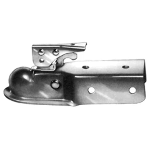 Fulton Straight Coupler, Class II, 2-Inch Ball, 2-1/2-Inch Channel, 3500-Pound, Zinc