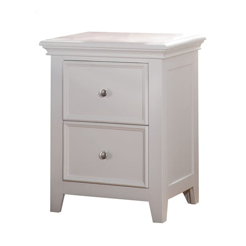 ACME Furniture Lacey Nightstand with 2 Drawers, White