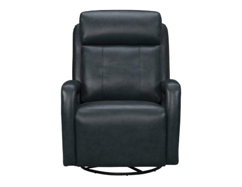 BarcaLounger Gilbert Power Swivel Glider Recliner-Traci-Midnight-Blue