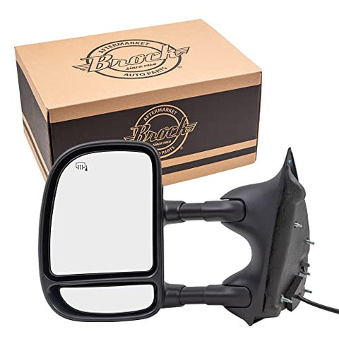 Power Towing Mirror for 2000-2005 Excursion Extendable Includes Adapter Heated for 1999-2007 F-250 Super Duty for 1999-2007 F-350 Super Duty 3C7Z17682EAA Right FO1321218