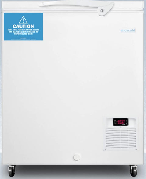 86 C capable laboratory chest freezer with digital thermostat and 4.8 cu.ft. capacity