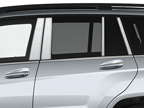 QAA is Compatible with 2010-2016 Mercedes GLK Class 8 Piece Stainless Pillar Post Trim PP10005