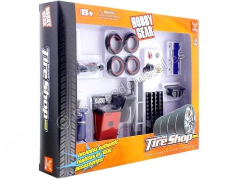 Repair Tire Shop Accessories Tool Set for 1/24 Scale Models by Phoenix Toys