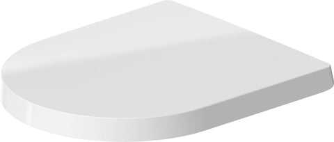 Seat and cover Compact ME by STARCK white hinges ss w. automatic