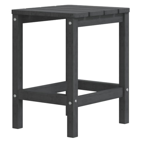 vidaXL Garden Table Anthracite HDPE Small UV-Resistant Materials