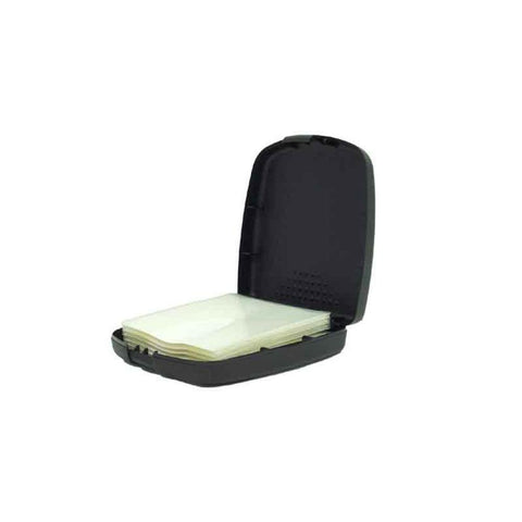 FindingKing Barjan 29538321 12 Capacity Plastic CD Wallet - Black