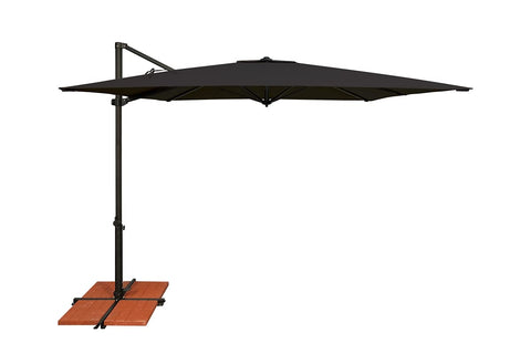 SimplyShade SSAG5A-86SQ09-A5408 Outdoor Cantilever Umbrella, Black