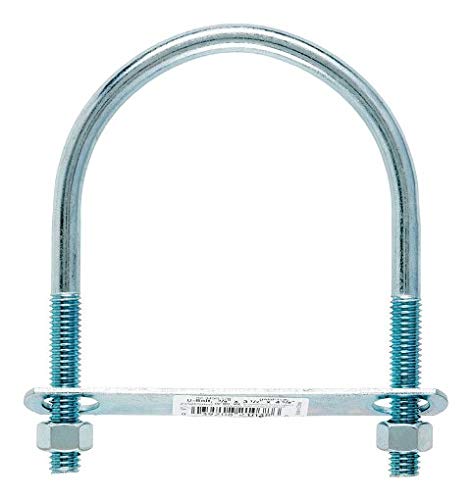 Hampton 3/8 in. x 3-1/2 in. W x 4-5/8 in. L Coarse Zinc-Plated Steel U-Bolt