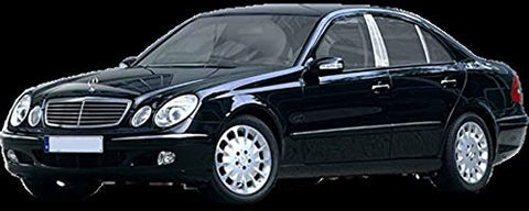 QAA is Compatible with 1996-2002 Mercedes E Class 6 Piece Stainless Pillar Post Trim PP96061