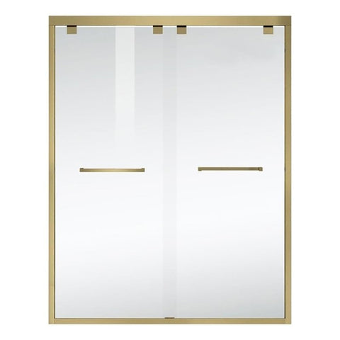 Elegant Kitchen and Bath Warren Semi-Frameless Aluminum Shower Door in Gold