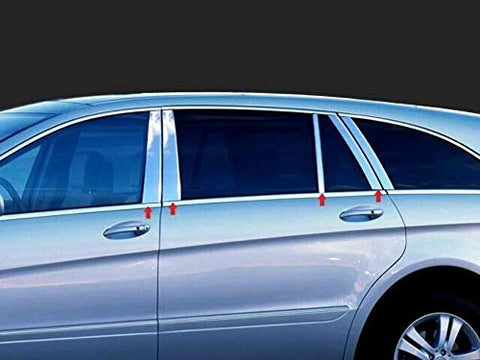 QAA is Compatible with 2006-2012 Mercedes R Class 10 Piece Stainless Pillar Post Trim PP26073