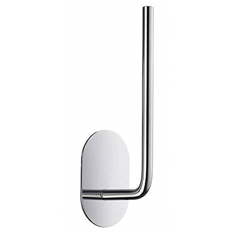 Beslagsboden Self Adhesive Spare Toilet Paper Holder Polished Stainless Steel- Oval Plate