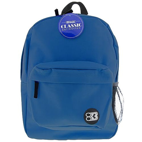 BAZIC 1051 Classic Backpack, Blue, 17"