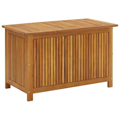 vidaXL Patio Storage Box 35.4Inchx19.7Inchx22.8Inch Solid Acacia Wood
