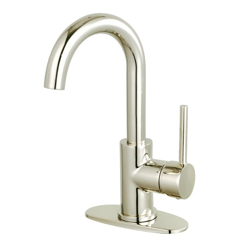 Fauceture LS843DLPN Concord Single-Handle Bathroom Faucet with Push Pop-Up, Polished Nickel