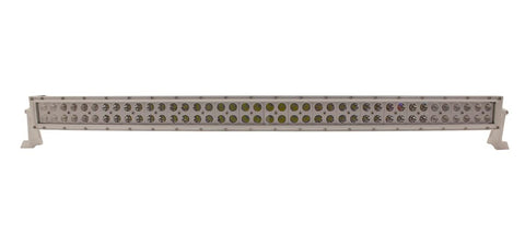 Race Sport Lighting MS240WW-WA 40inch Marine Grade Wrap Around White Shell Dual Row Light Bar with 240-Watt 80 x 3W High Intensity CREE LEDs