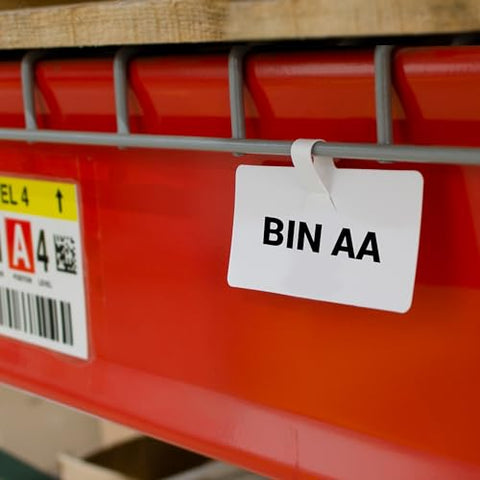 C-Line Wire Rack Shelf Tag, 3-1/2 x 1-1/2, White, 10/PK, 10 Packs (87411-BX)