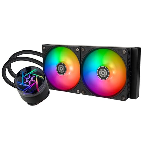 AIO CPU liquid cooling/ARGB/Dual 120mm PWM fan/CF pump/Universal Intel & AMD socket solution