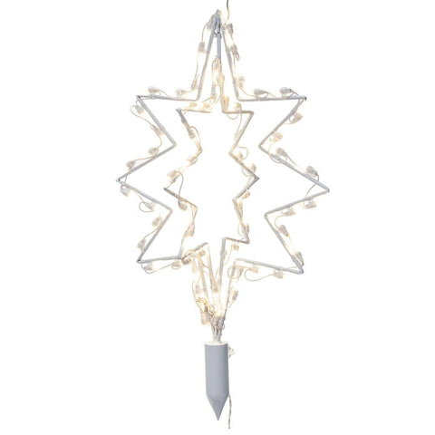 Vickerman 776735-48" 110 volt Bethlehem Star Pure White Christmas Tree Topper (X24TT48)